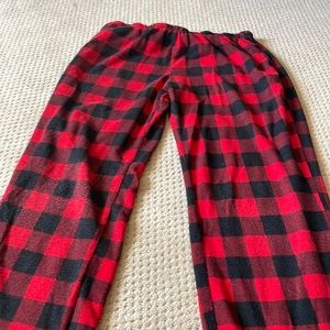 Pajama pants size m color red and black